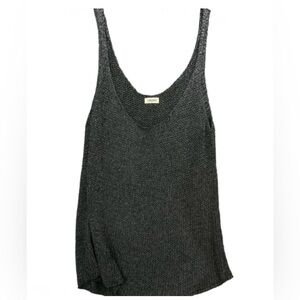 L’Agence✨black knit w/silver thread details orig.$390.